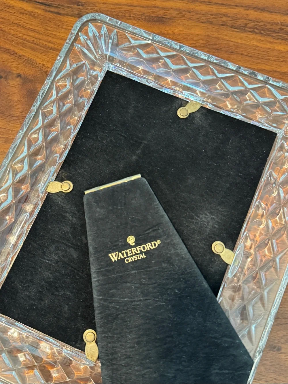 Waterford Crystal Westover Picture Frame 5x7 Photo Retired Signed Standing VTG